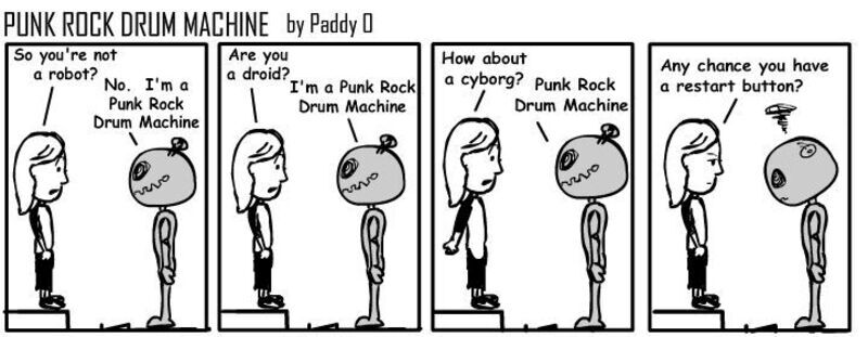 Punk Rock Drum Machine Toon 3