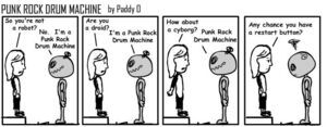Punk Rock Drum Machine Toon 3